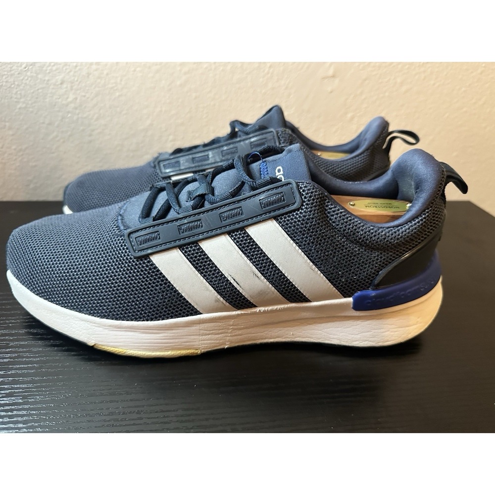 Adidas Racer TR21 Mens Size 10 Blue Athletic Running Walking Shoes Sneakers - Picture 5 of 9
